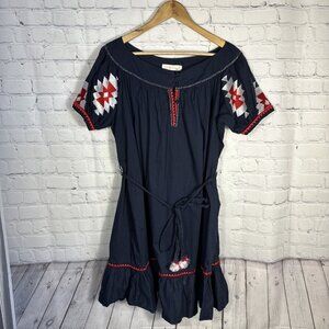 tory burch embroidered tunic dress White eyelet embroidered halter dress main image 0